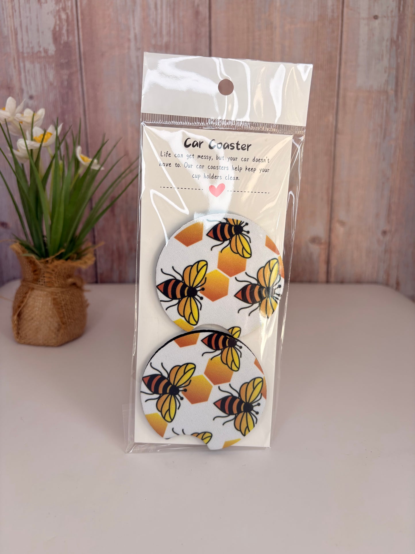 Honeybee Car coasters