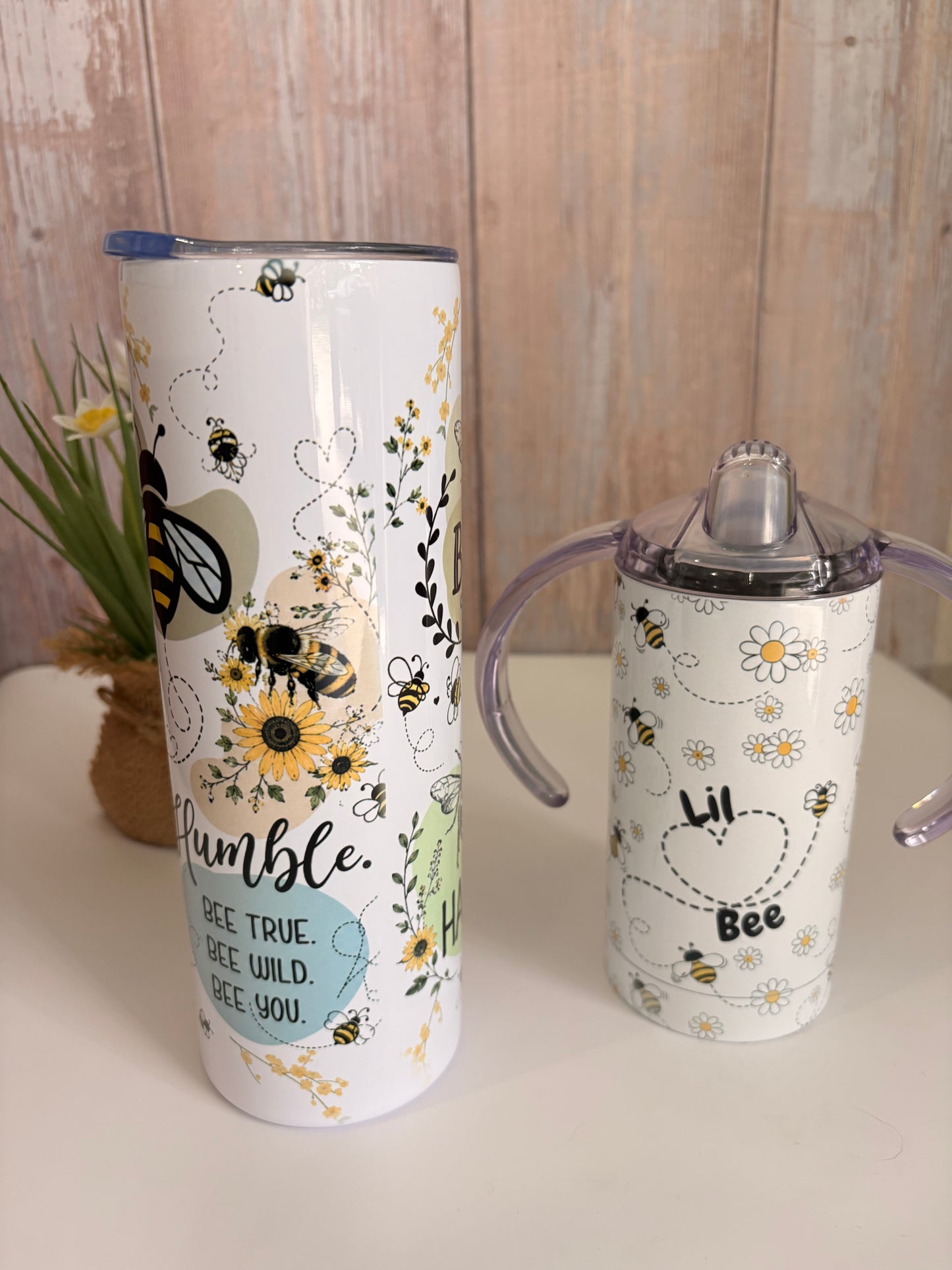 Bee Mommy & Me Tumbler Set