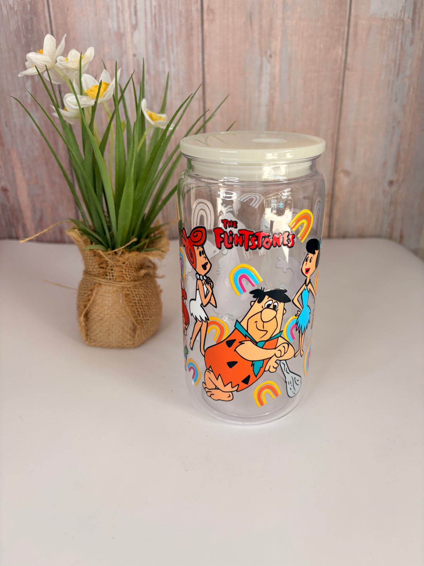 Flintstone’s plastic cup
