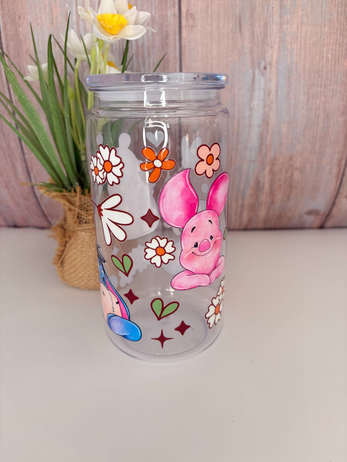 Winnie and friends plastic cup