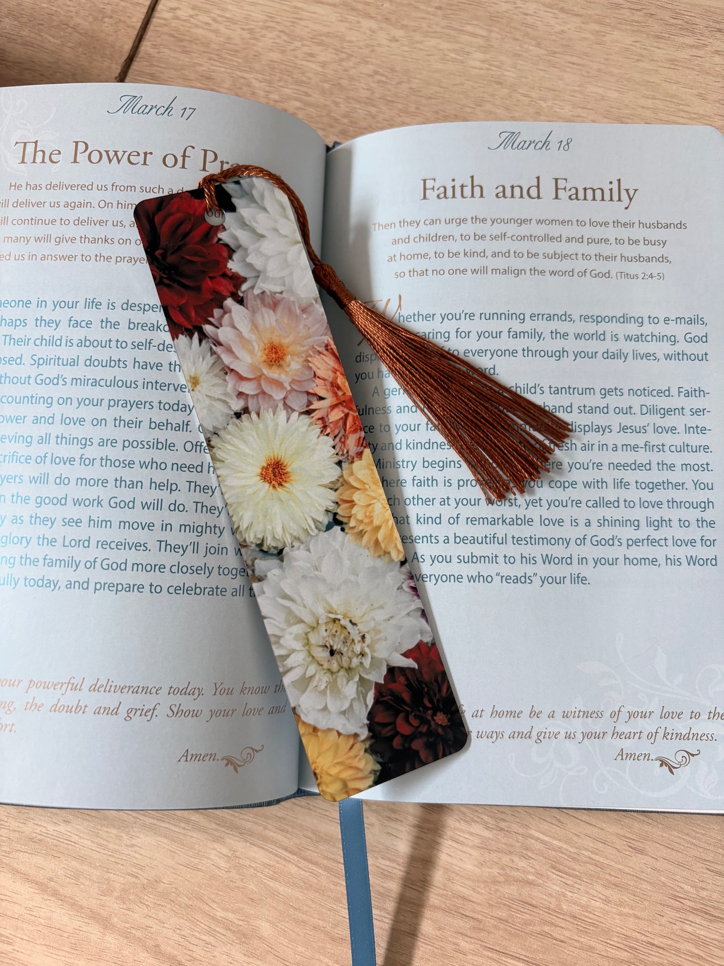 Floral bookmark