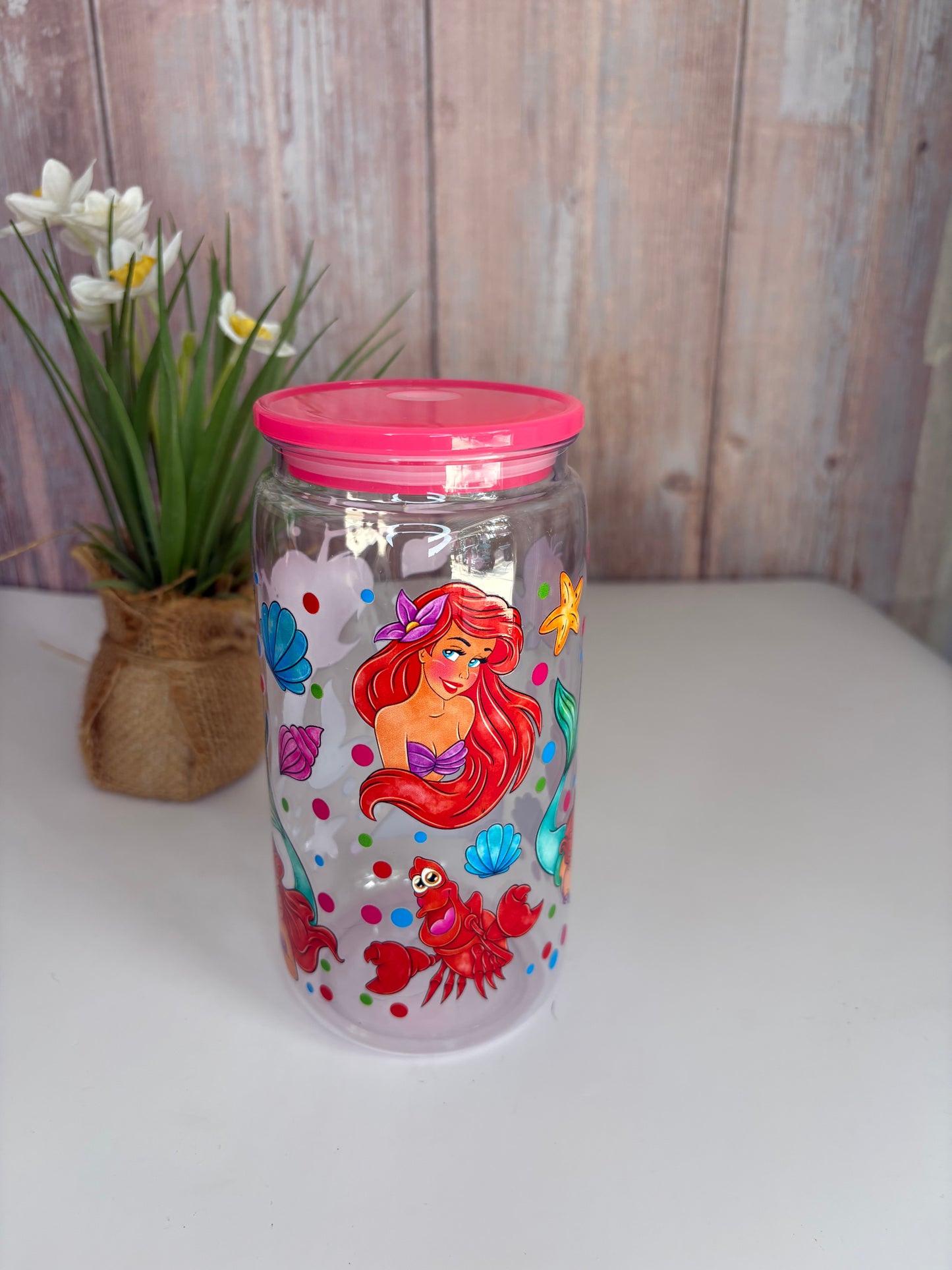 Little mermaid plastic cup