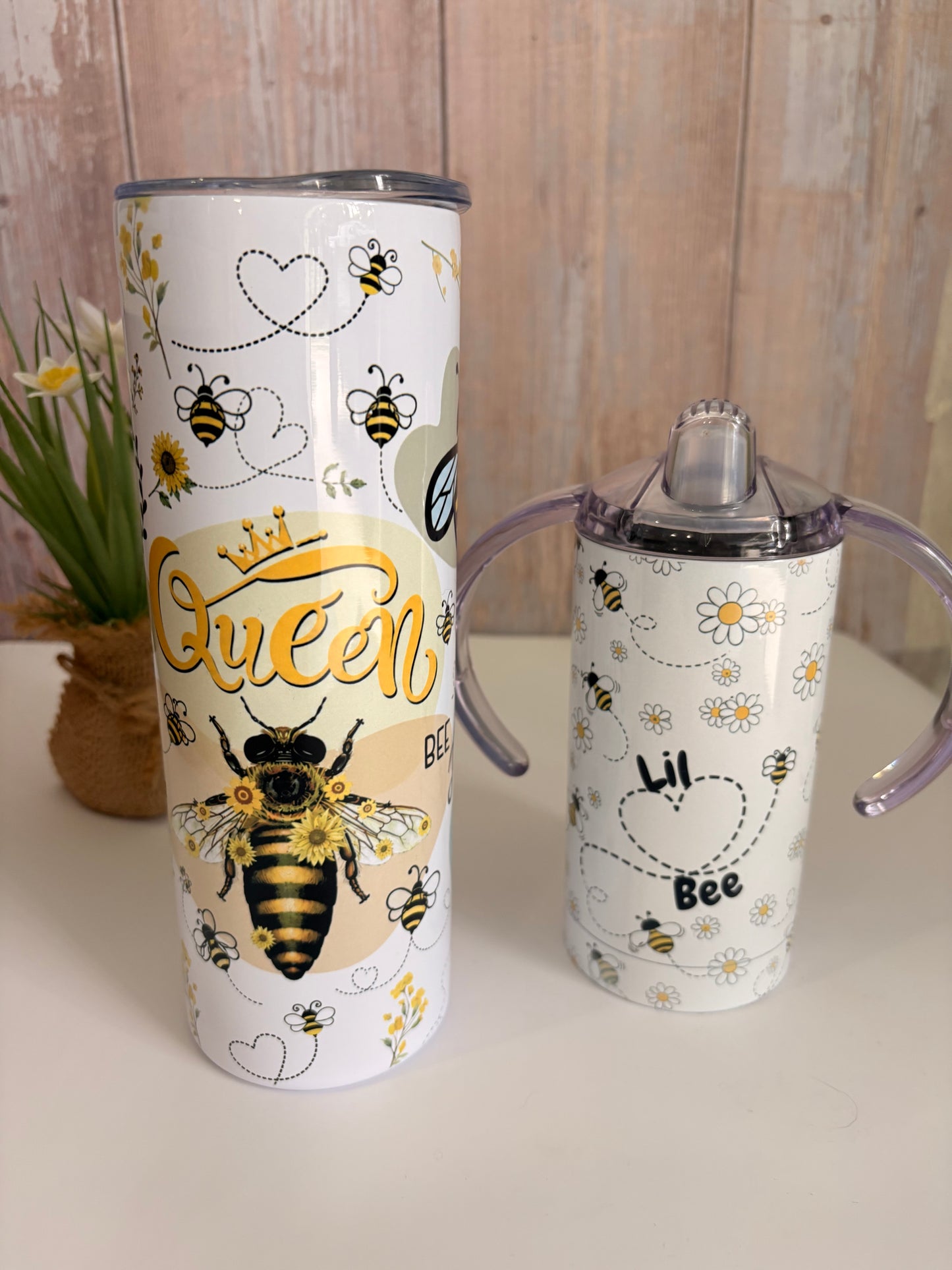 Bee Mommy & Me Tumbler Set