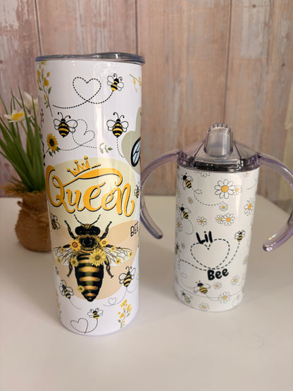 Bee Mommy & Me Tumbler Set