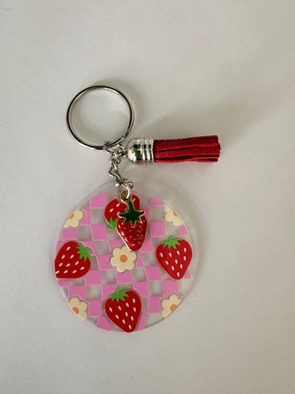 Strawberry keychain