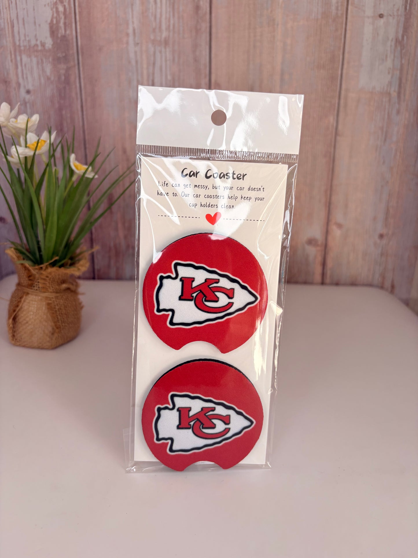 NFL car coasters