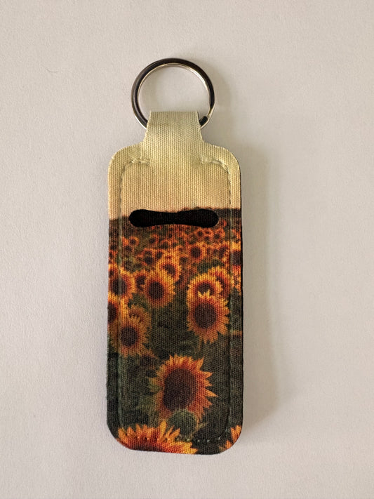 Sunflower chapstick holder