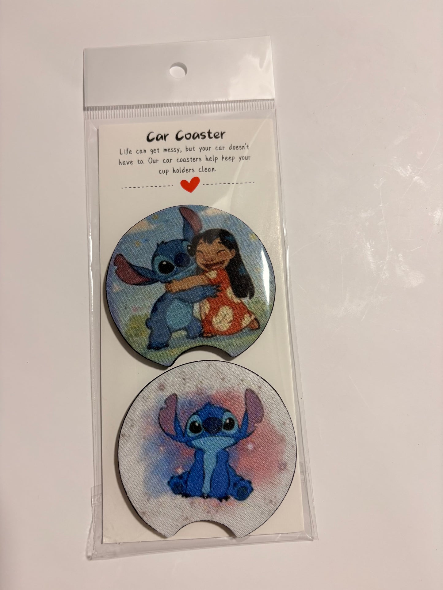 Stitch Car coasters