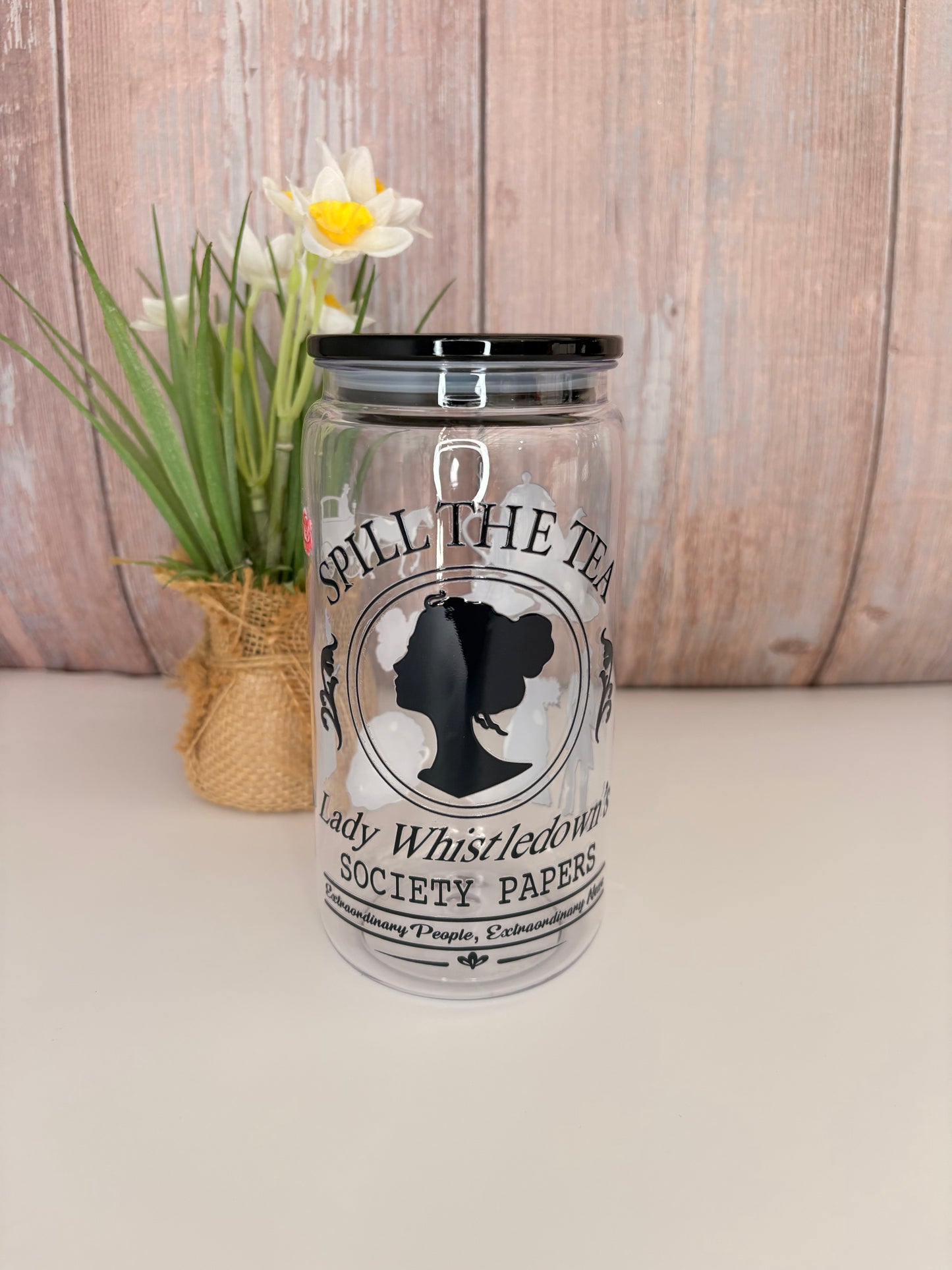 Bridgerton plastic cup