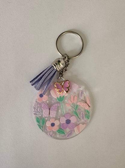 Floral keychains