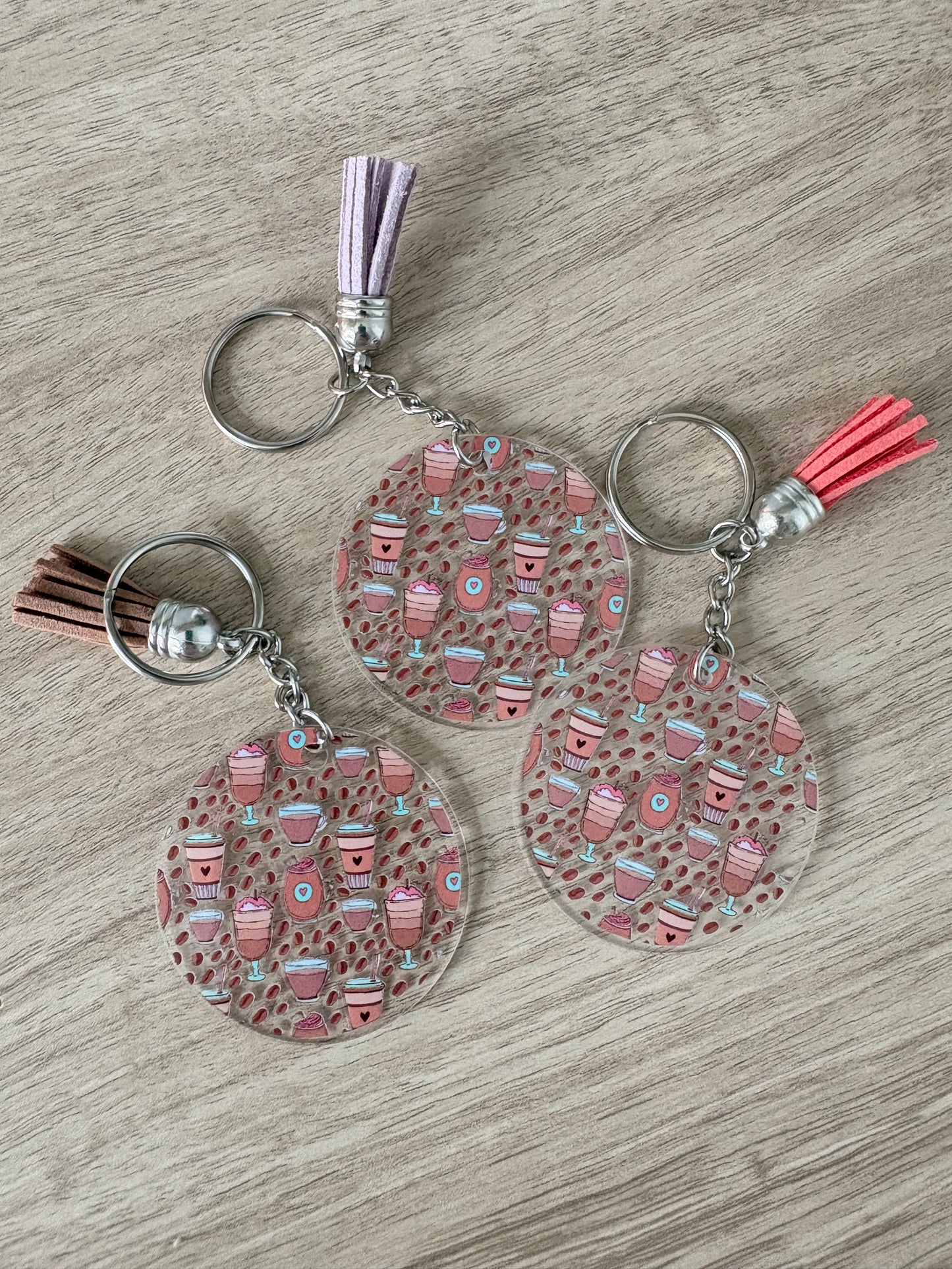 Coffee cup keychain