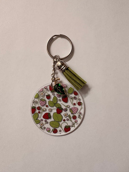 Strawberry keychain