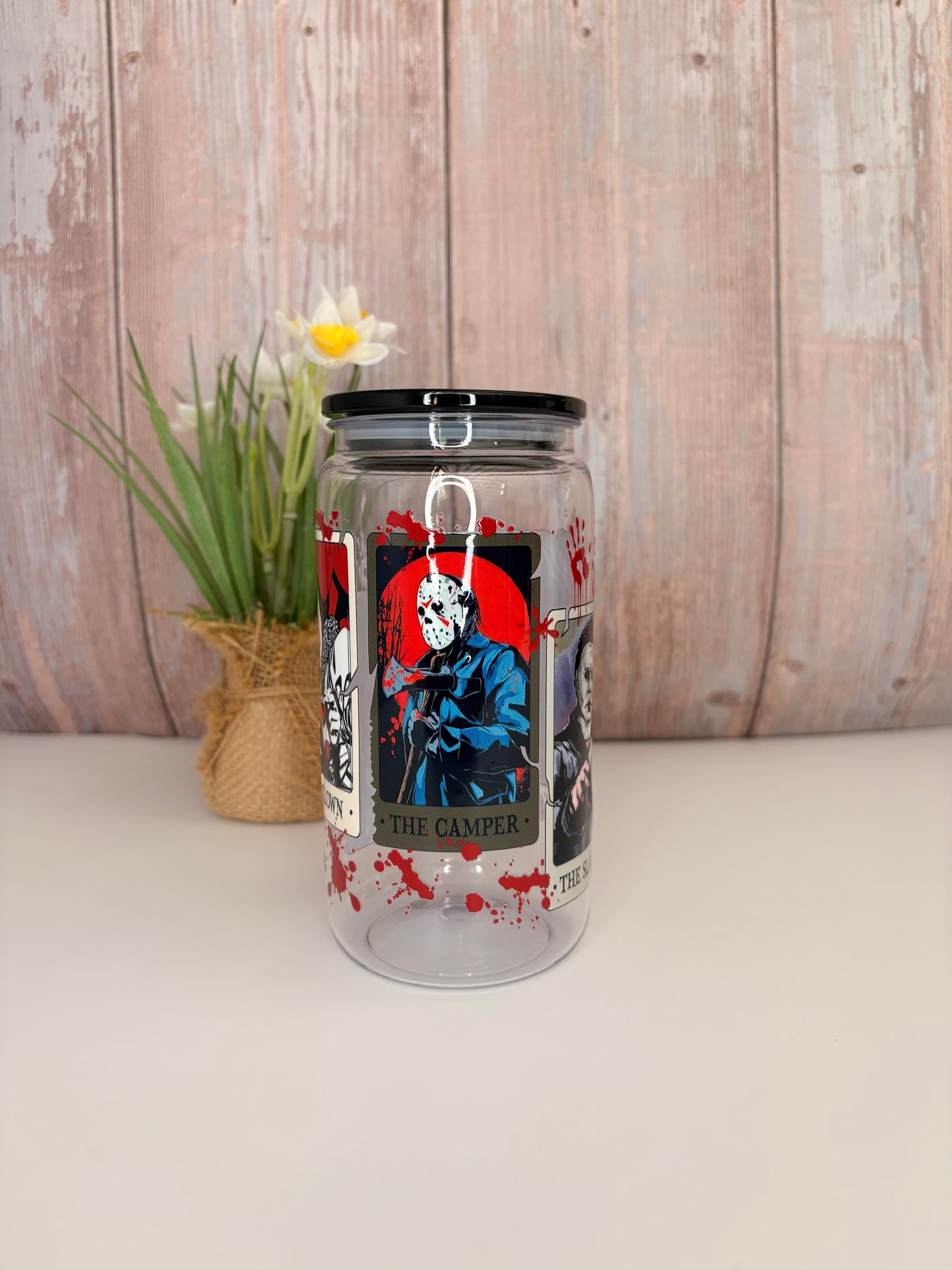 Scary plastic cup