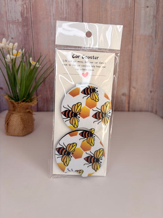 Honeybee Car coasters