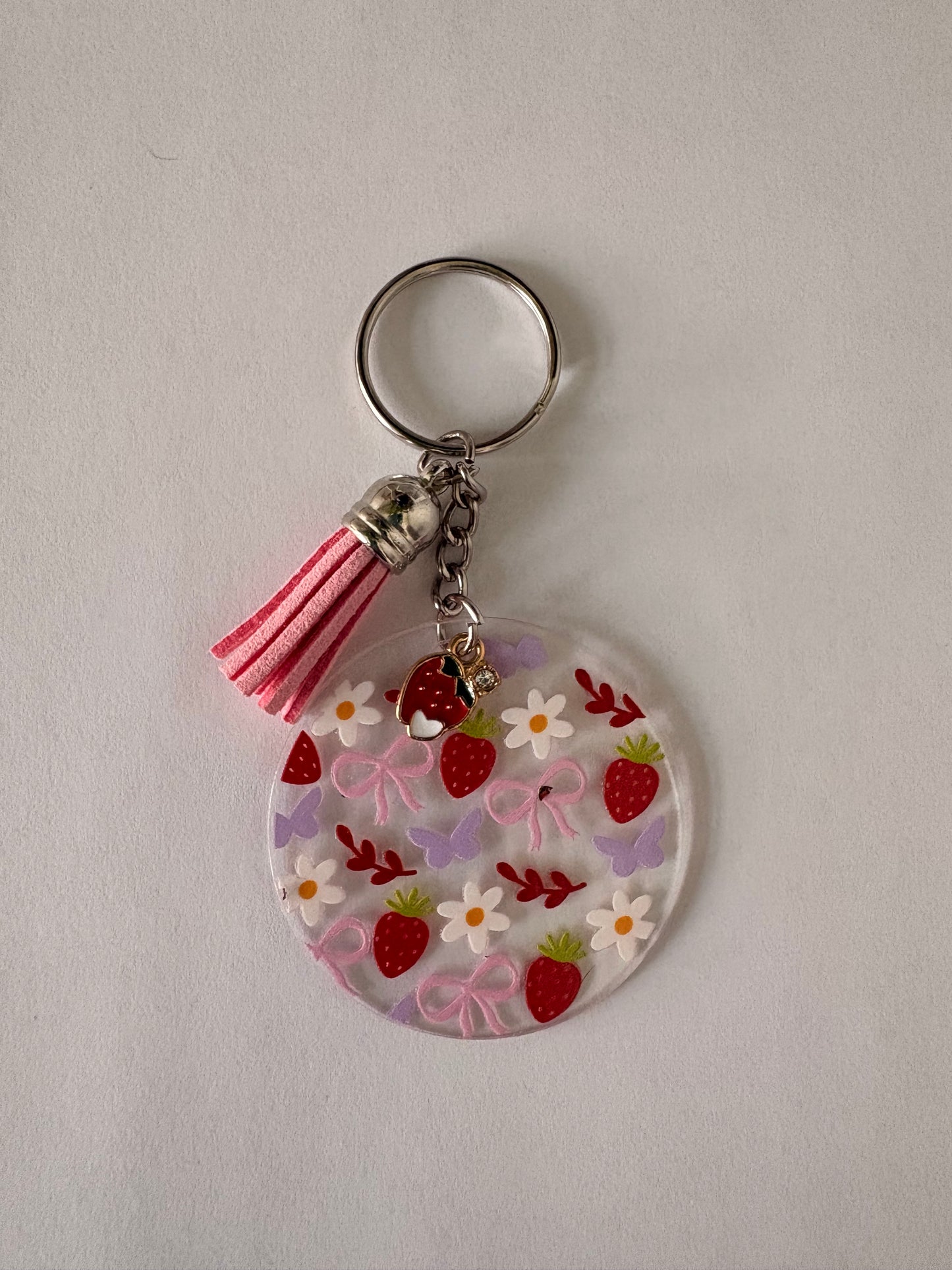 Strawberry keychain