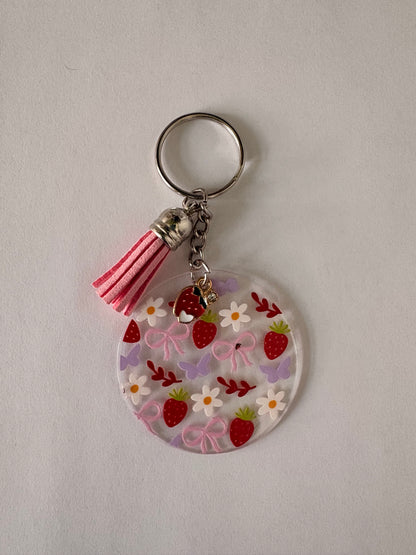 Strawberry keychain