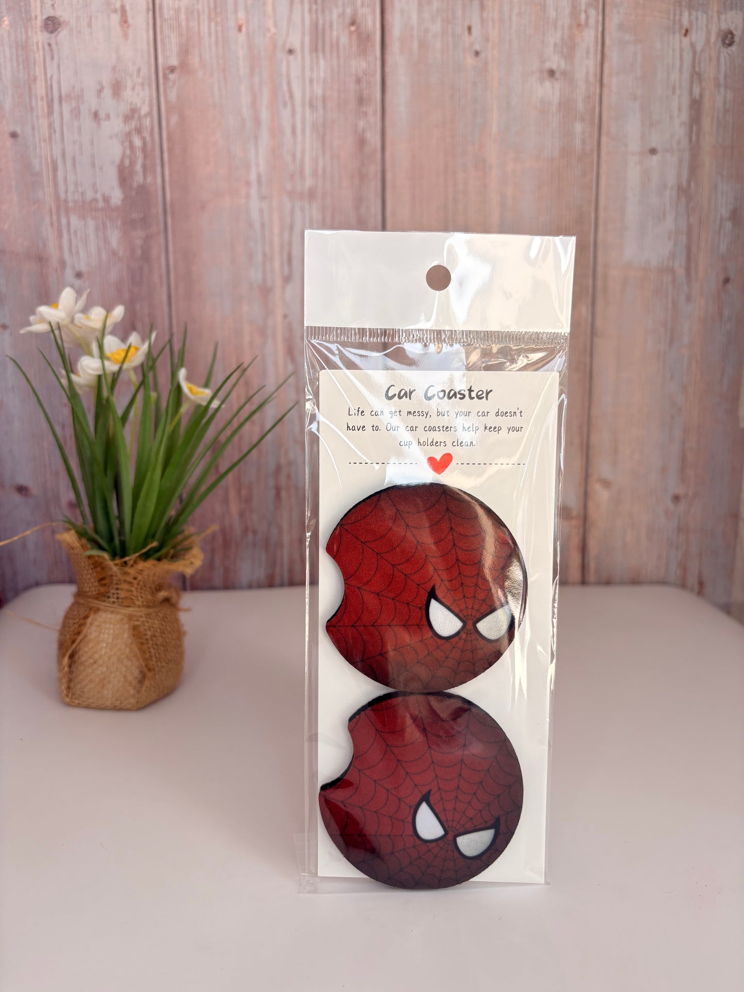 Spider-Man car coasters