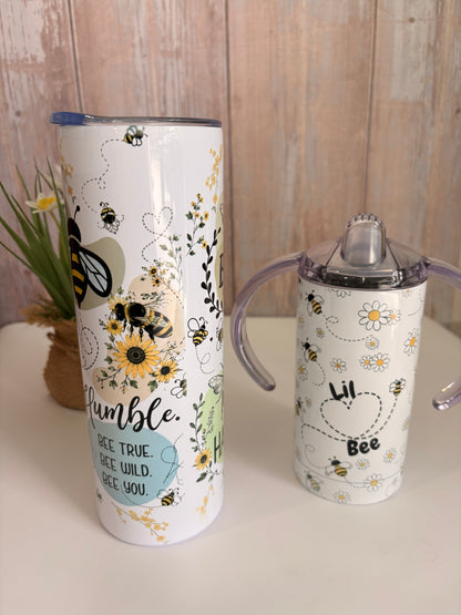 Bee Mommy & Me Tumbler Set