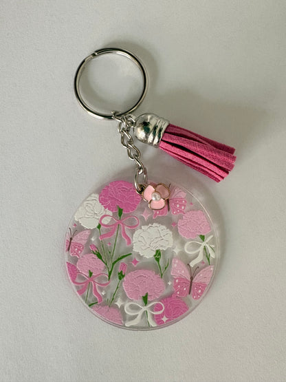 Floral keychains