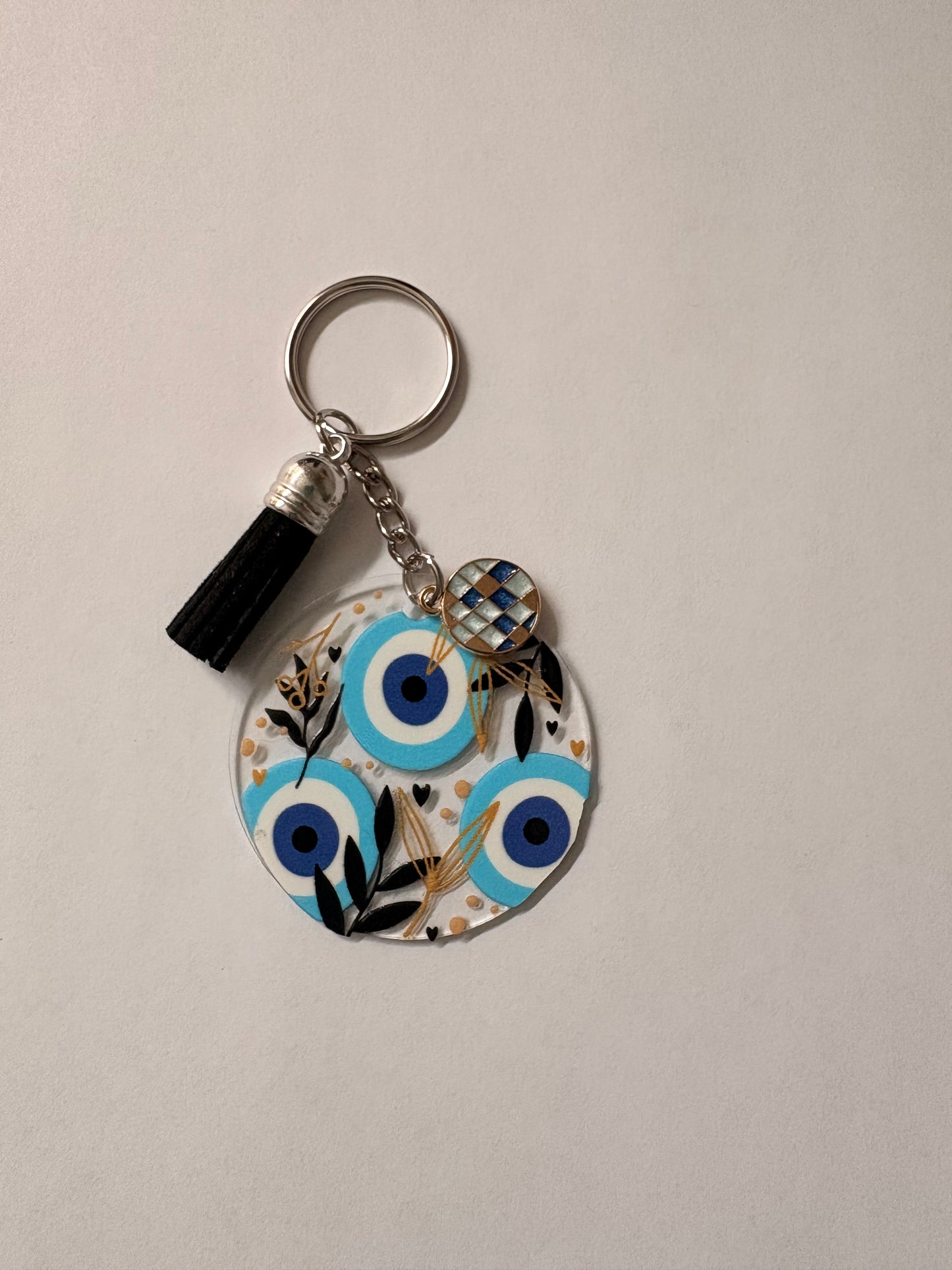 Blue eye keychain