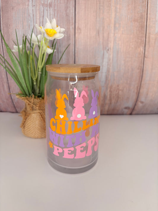 Peeps Glass Cup