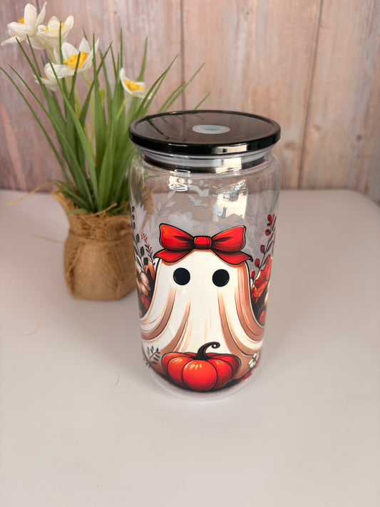 Autumn boo plastic cup