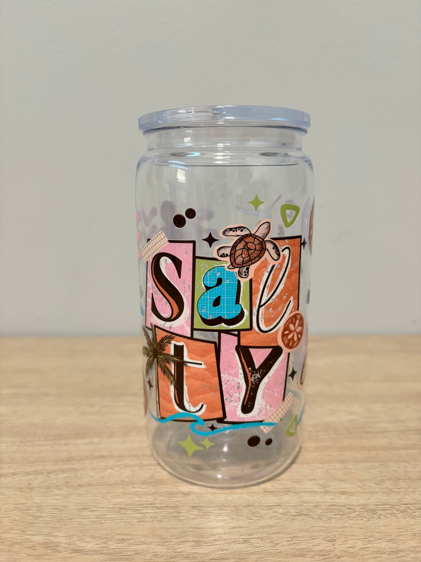 Summer plastic cups