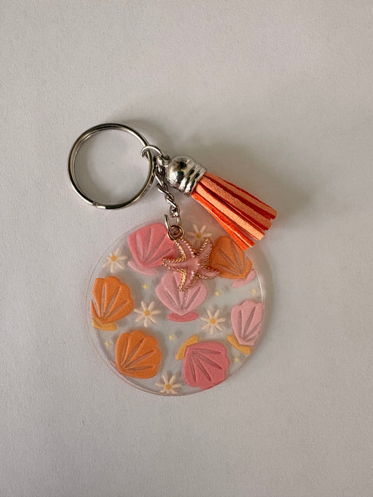 Seashell keychain