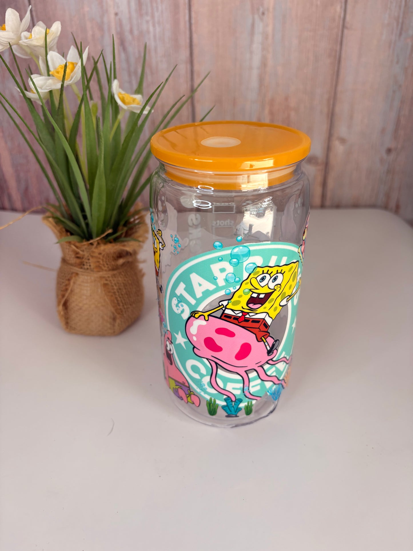 SpongeBob Starbucks plastic cup