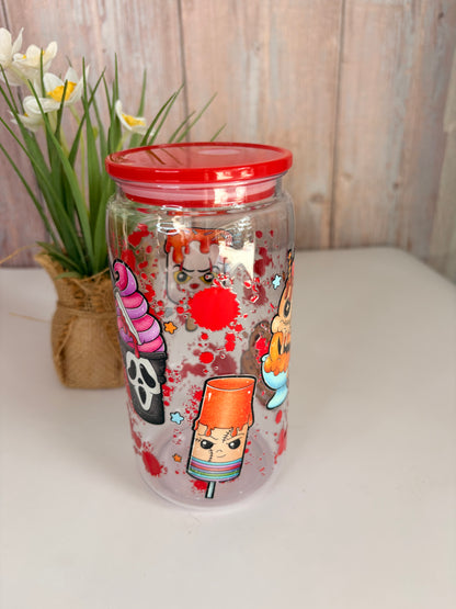 Scary ice cream plastic cup