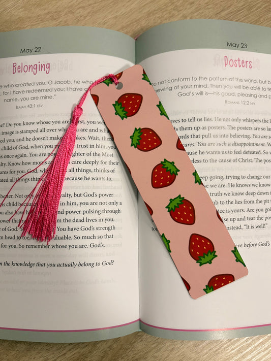 Strawberry bookmark