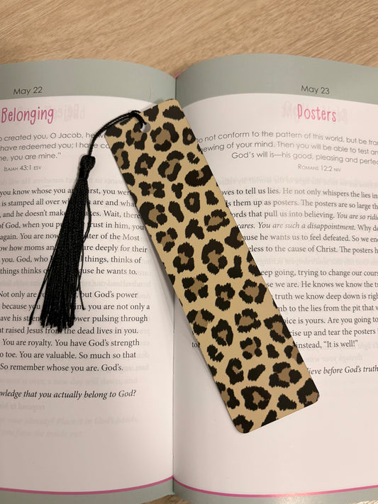 Leopard print bookmark