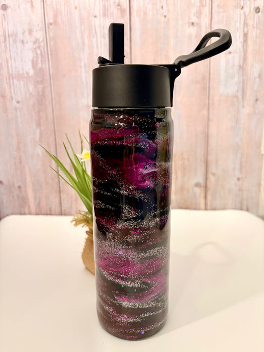 Black glitter sports Tumbler