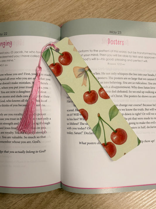 Cherry bookmark