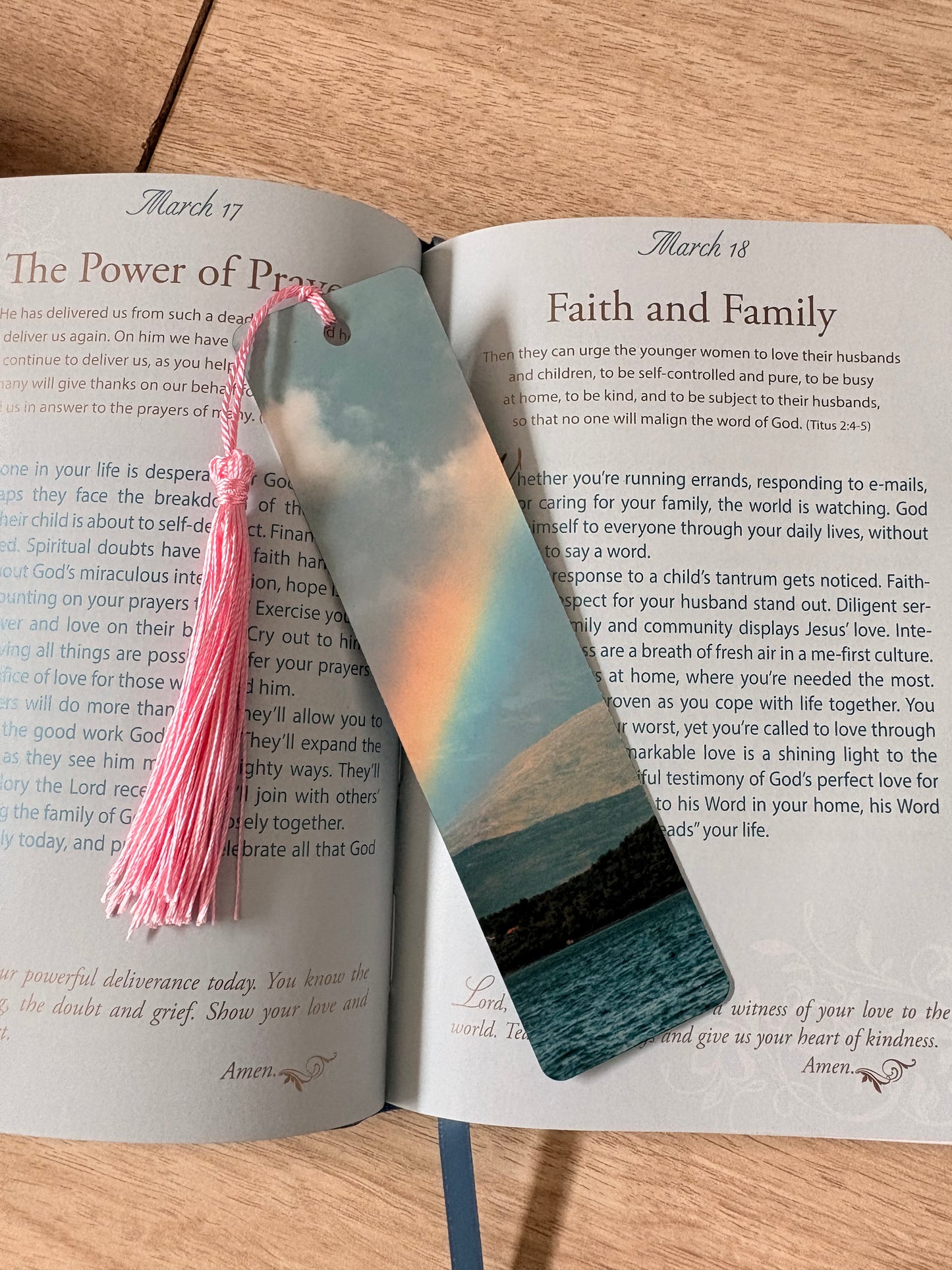 Rainbow bookmark