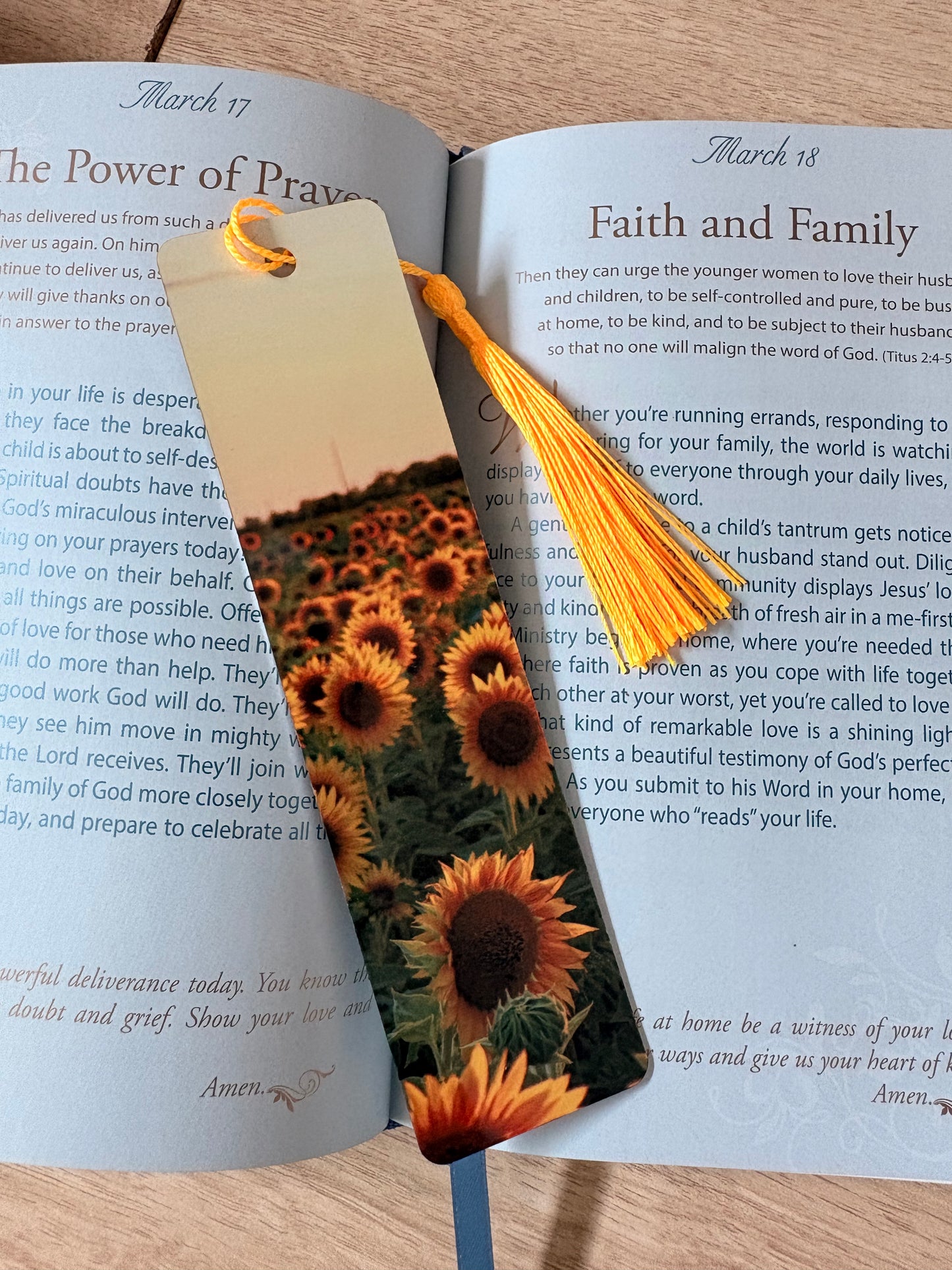 Sunflower bookmark