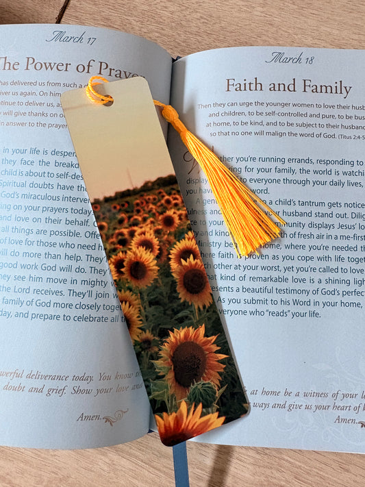 Sunflower bookmark