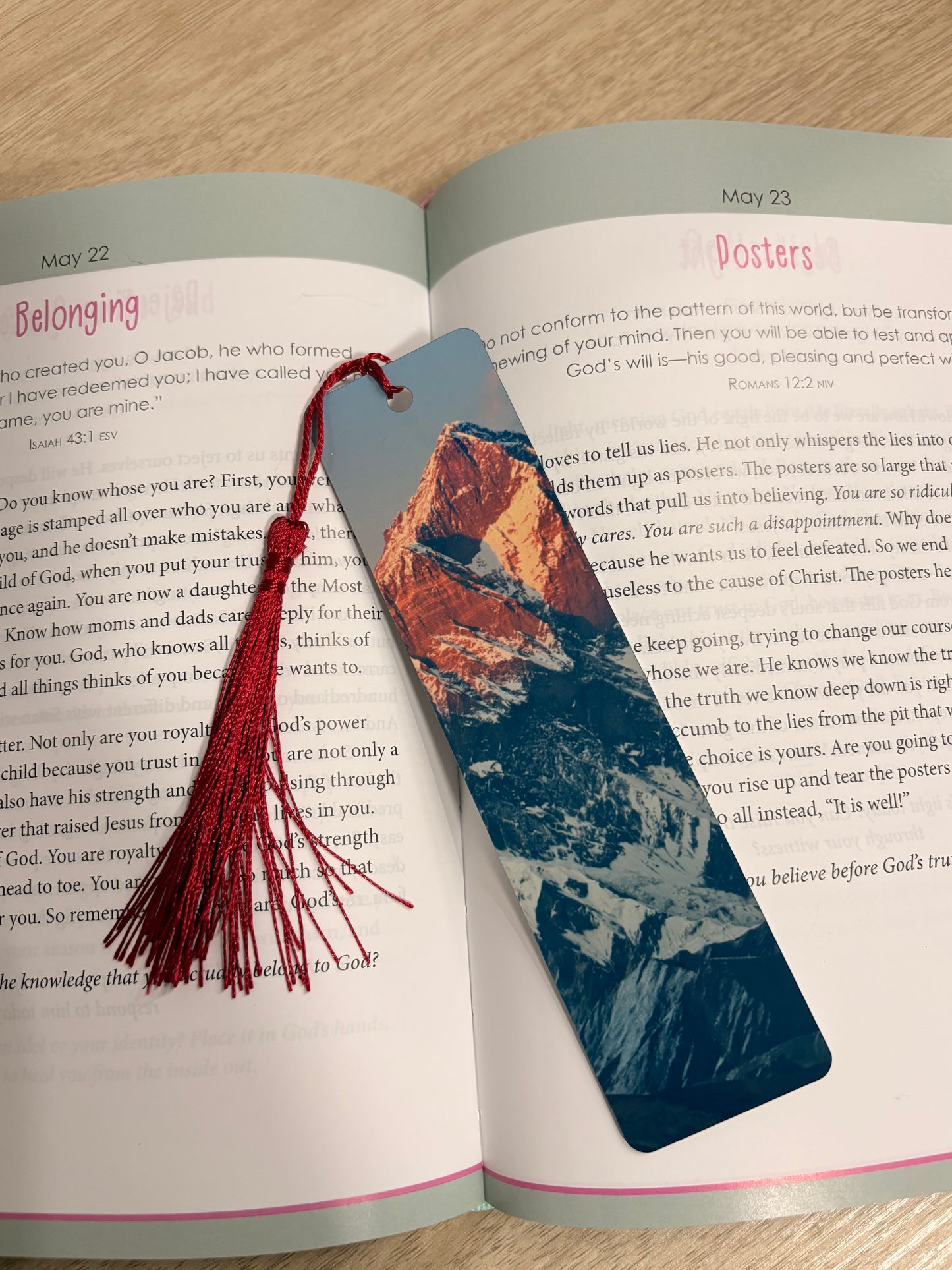 Mountain bookmark