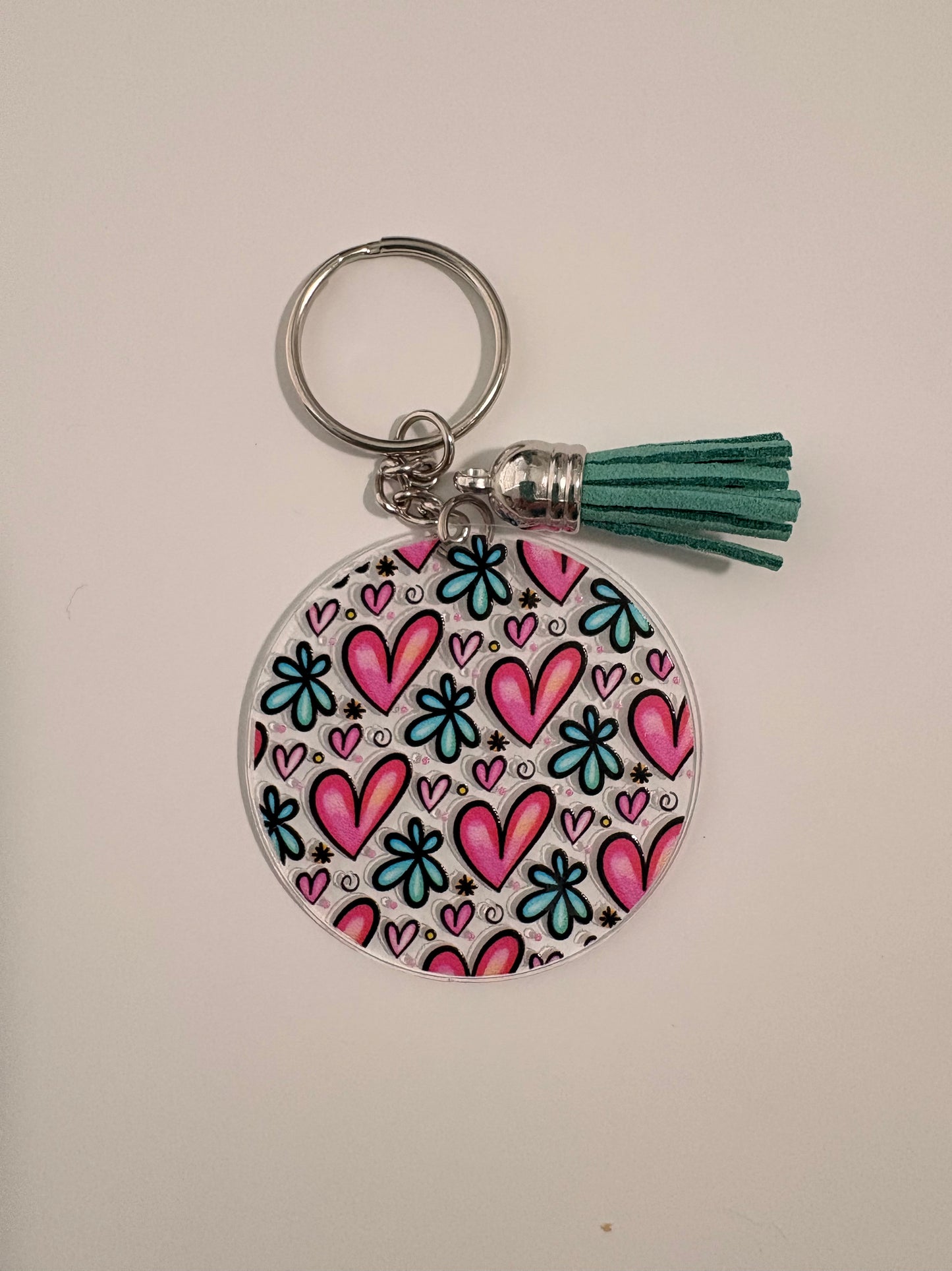Hearts keychain