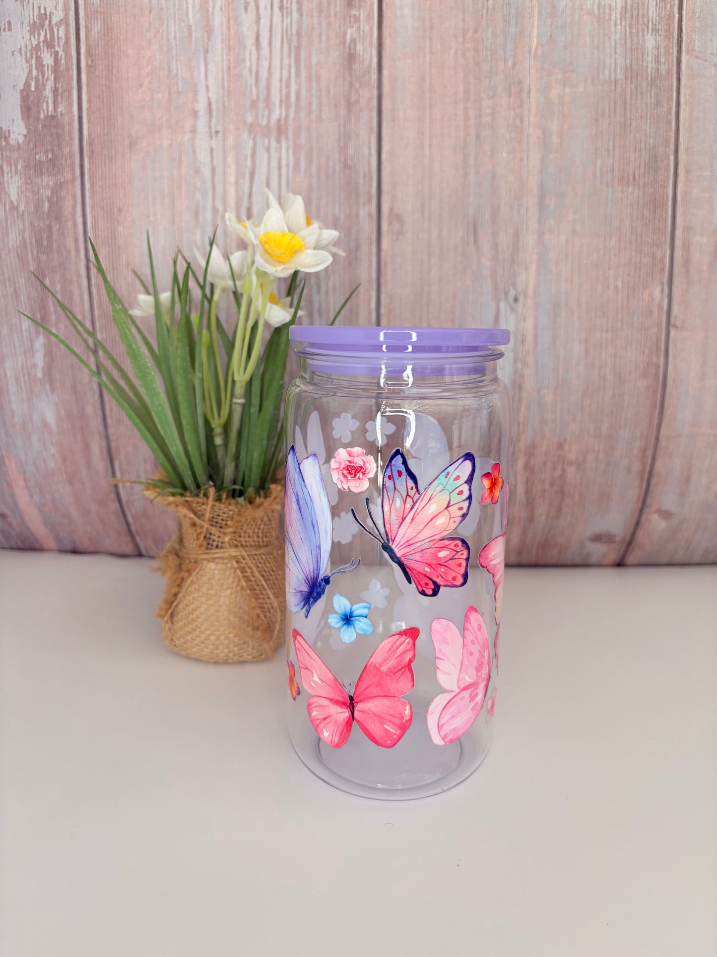 Butterfly plastic cups