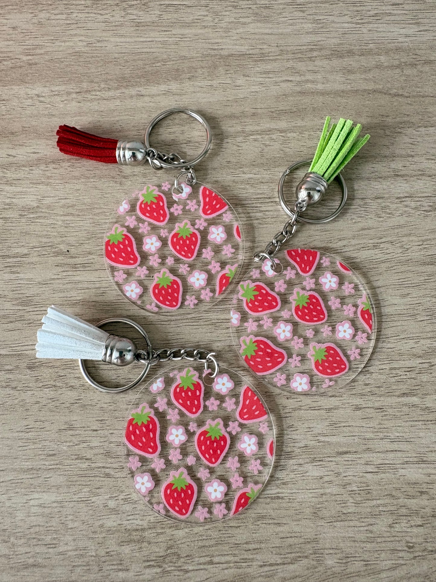 Strawberry keychain