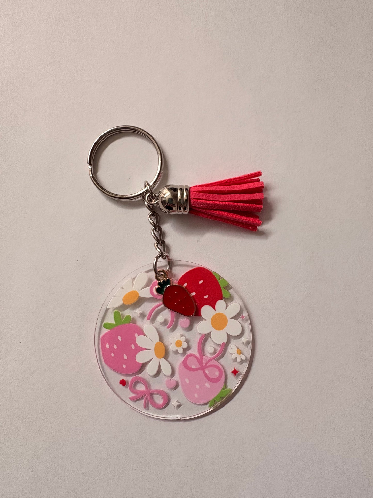 Strawberry keychain
