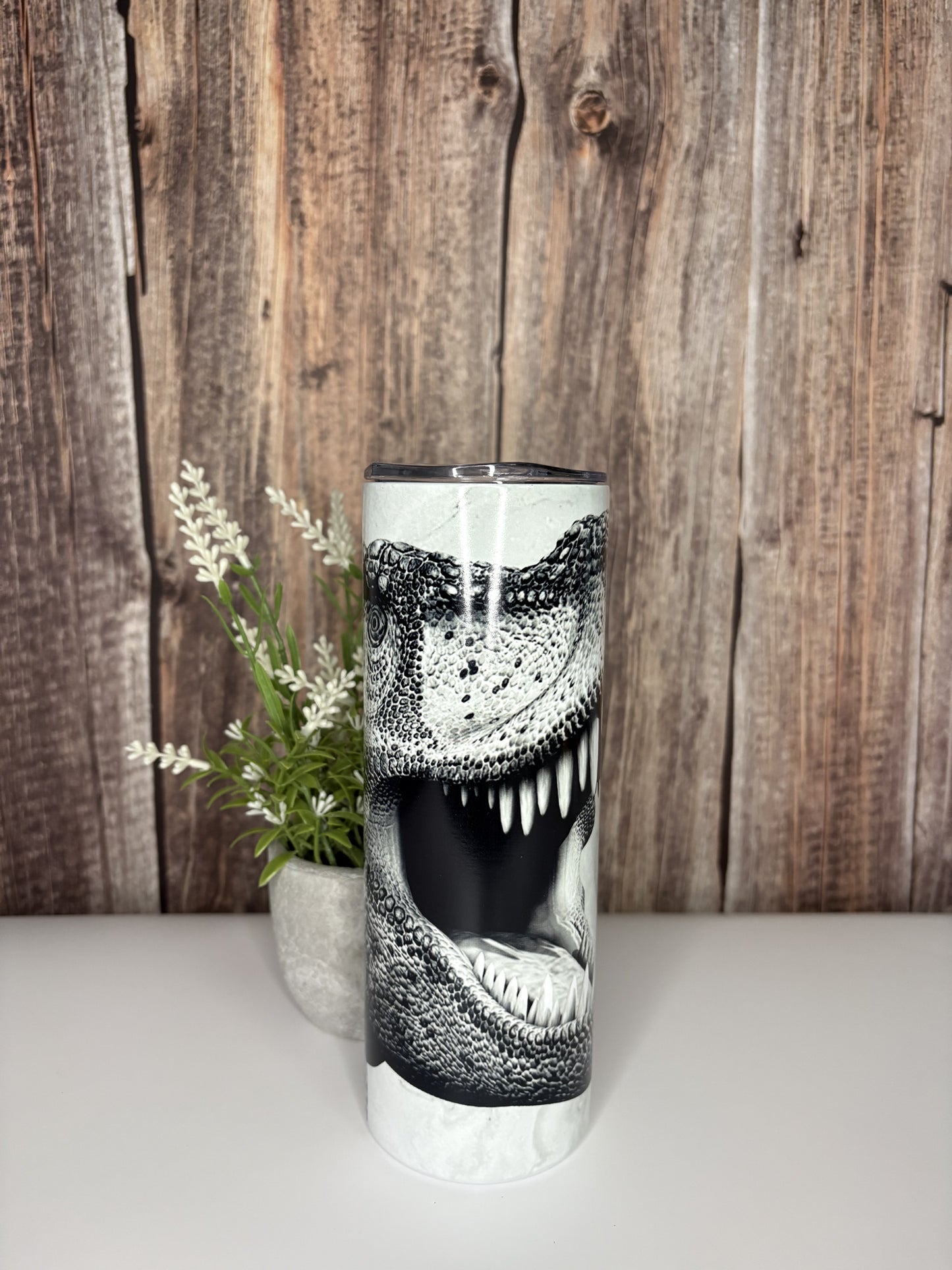 T Rex Tumbler Glow in the Dark
