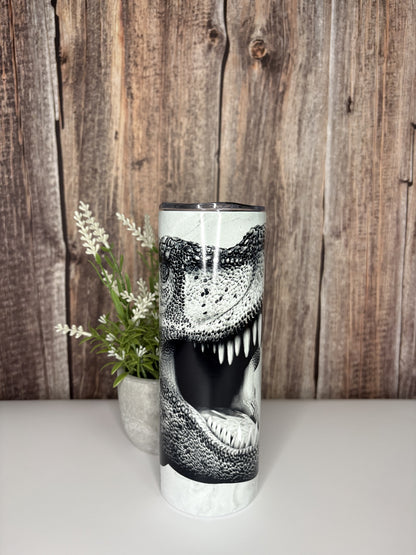 T Rex Tumbler Glow in the Dark